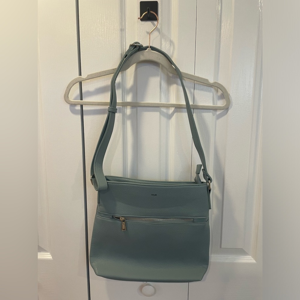 colab blue crossbody bag